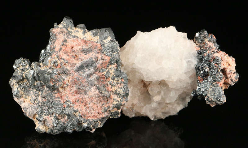 Hematite & Calcite Cluster,"N'Chwaning II Mine, Kalahari Manganese Field, Northern Cape, South Afric