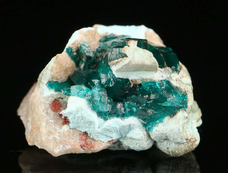 Dioptase on Matrix, Kaokoveld Region, Namibia