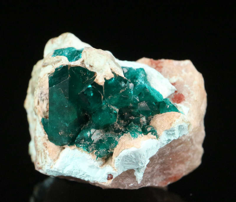 Dioptase on Matrix, Kaokoveld Region, Namibia