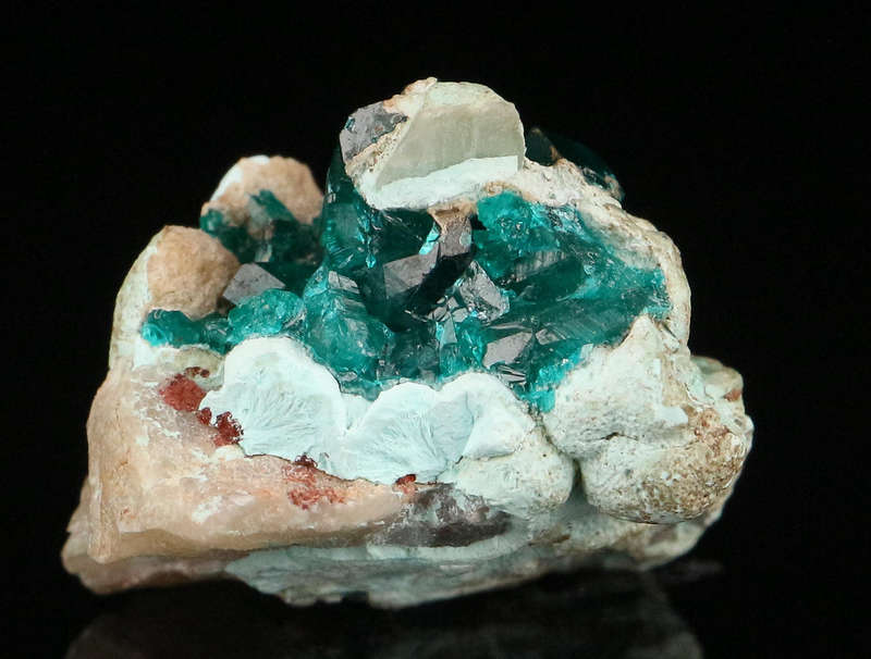 Dioptase on Matrix, Kaokoveld Region, Namibia
