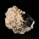 Schorl on Feldspar, Erongo Mnt Region, Namibia