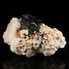 Schorl on Feldspar, Erongo Mnt Region, Namibia