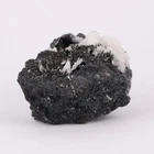 Manganite & Calcite Cluster,"N'Chwaning III Mine, Kalahari Manganese Field, Northern Cape, South Afr