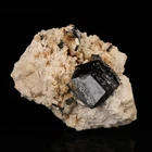 Schorl on Feldspar, Erongo Mnt Region, Namibia