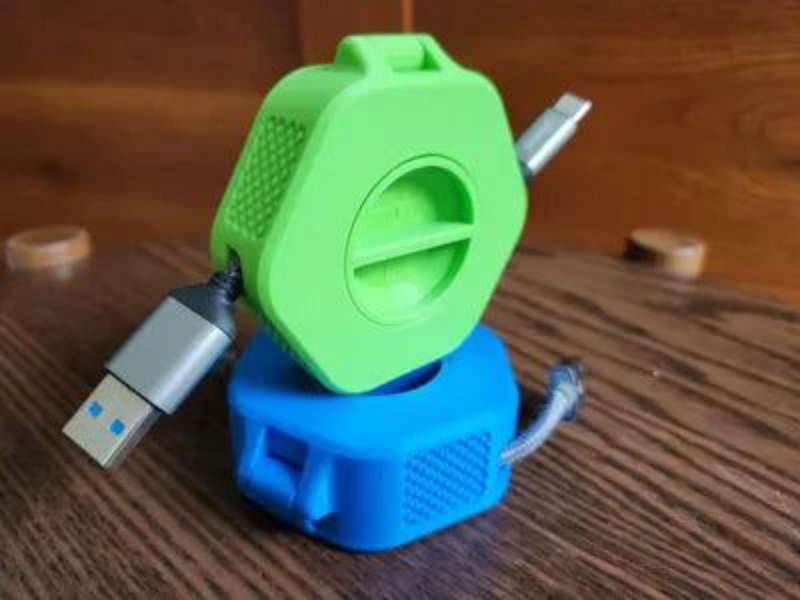 3d printed Portable cable organiser