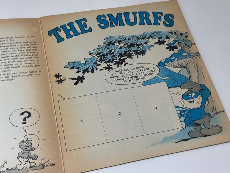 Vintage Unused Panini Sticker Book  The Smurfs .. Created By Peyo  From 1982  Please See Pics