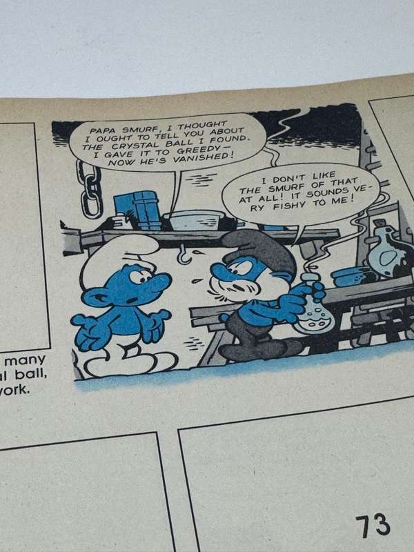 Vintage Unused Panini Sticker Book  The Smurfs .. Created By Peyo  From 1982  Please See Pics