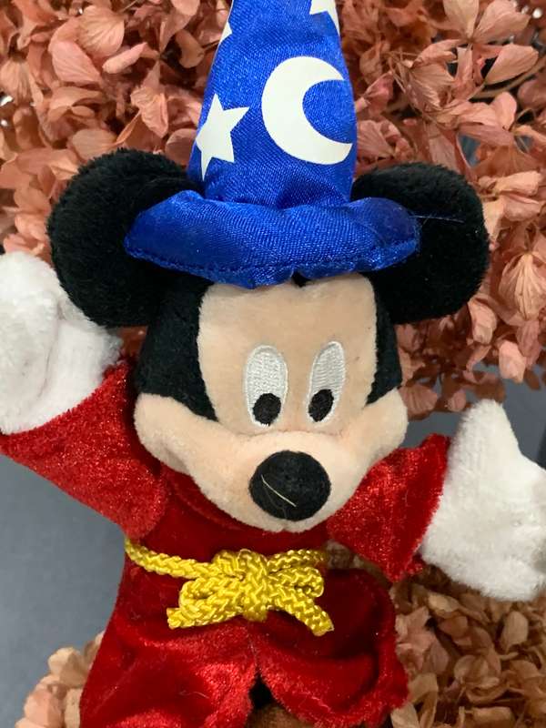 Small Disney Mickey Mouse Fantasia Plush Doll - Merchandise From Disneyland Paris