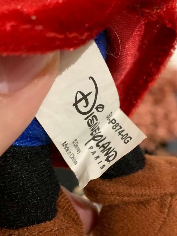 Small Disney Mickey Mouse Fantasia Plush Doll - Merchandise From Disneyland Paris