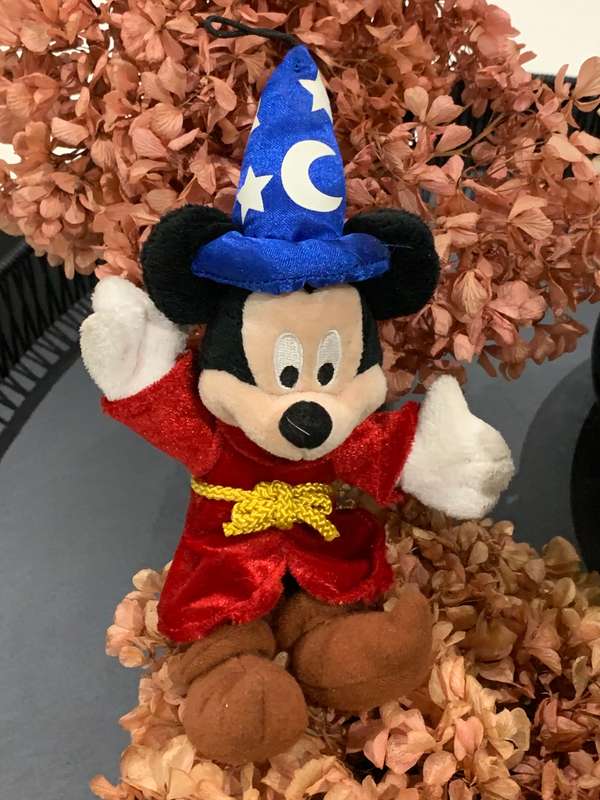 Small Disney Mickey Mouse Fantasia Plush Doll - Merchandise From Disneyland Paris