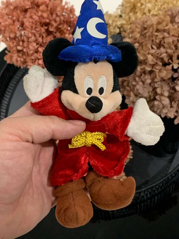 Small Disney Mickey Mouse Fantasia Plush Doll - Merchandise From Disneyland Paris