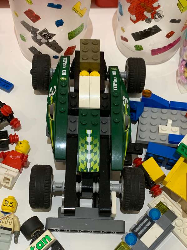 LEGO Lot // Please See Pics  Partial Models, Old Blocks, Souvenir Glasses, Lego Branded Case