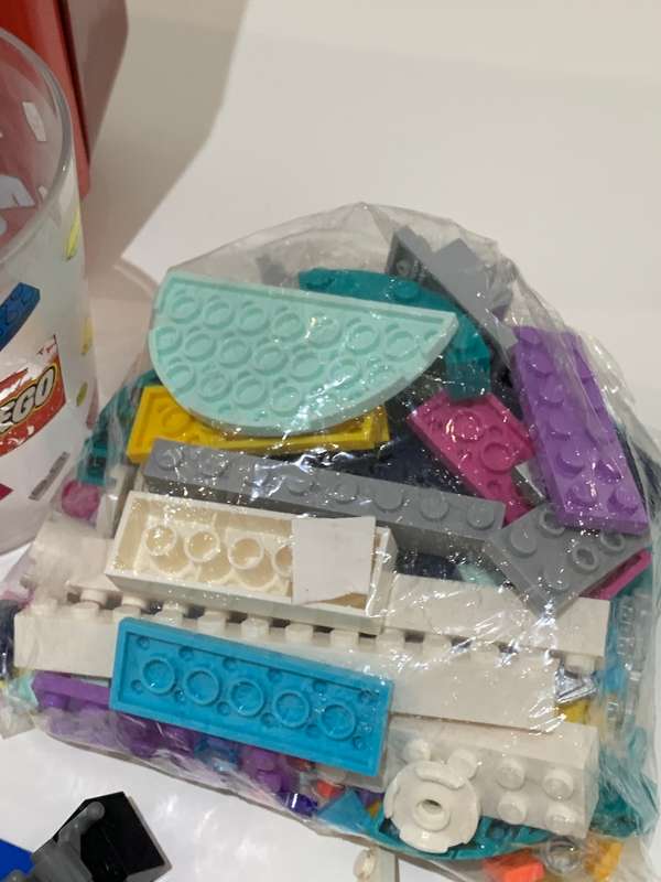 LEGO Lot // Please See Pics  Partial Models, Old Blocks, Souvenir Glasses, Lego Branded Case