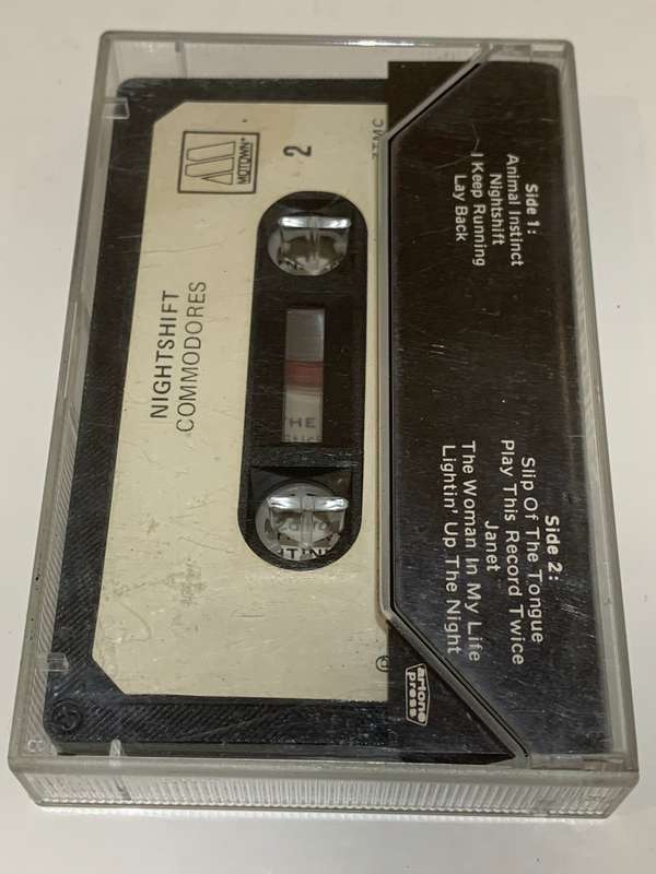 Cassette Tape - The Commodores . Night Shift - Not Tested / See Pics To Assesses
