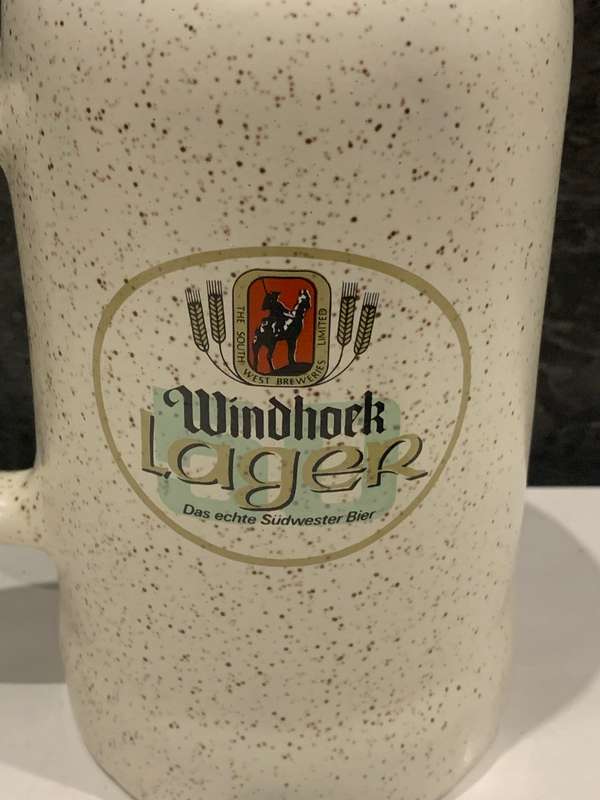Stone Beer Mug  Windhoek Lager  SwA Breweries - 50 Years