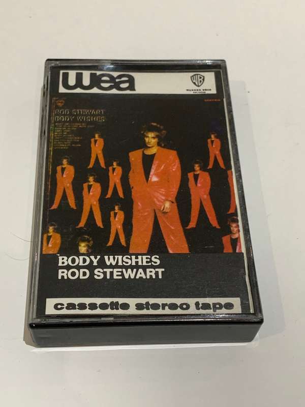 Cassette Tape - Rod Stewart . Body Wishes - Not Tested / See Pics