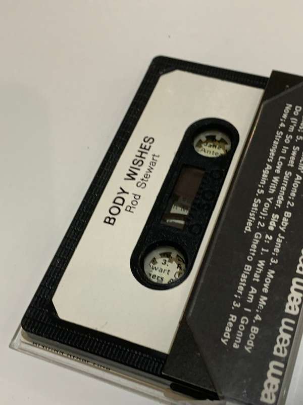 Cassette Tape - Rod Stewart . Body Wishes - Not Tested / See Pics