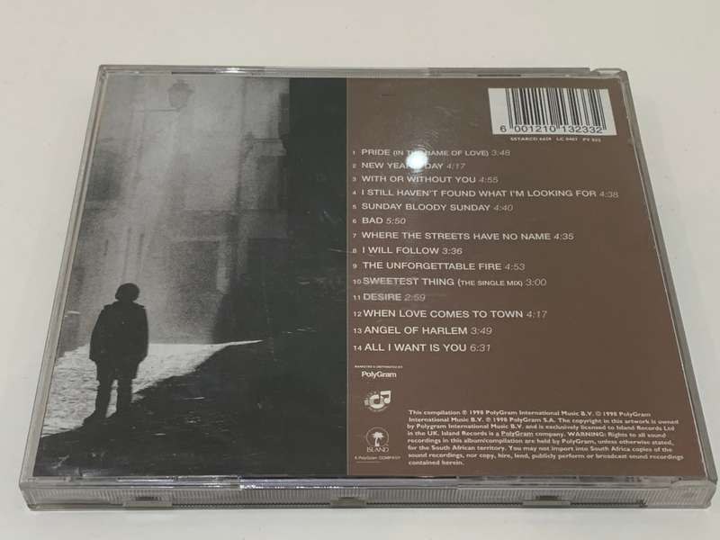 CD - U2 . The Best Of 1980-1990  Disc In Great Condition - Tested