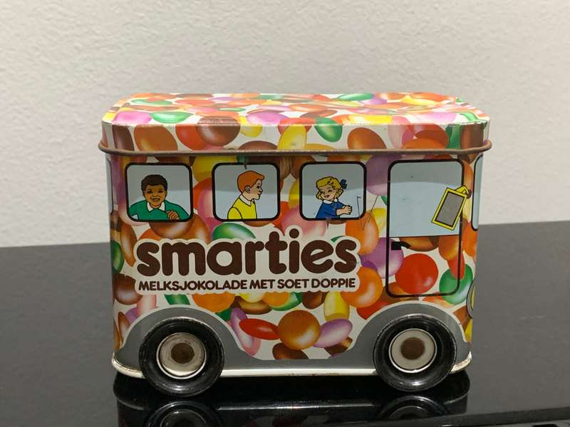 Vintage Collectible Rowntree Smarties Tin  1980s South Africa - Great Condition