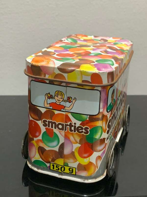 Vintage Collectible Rowntree Smarties Tin  1980s South Africa - Great Condition