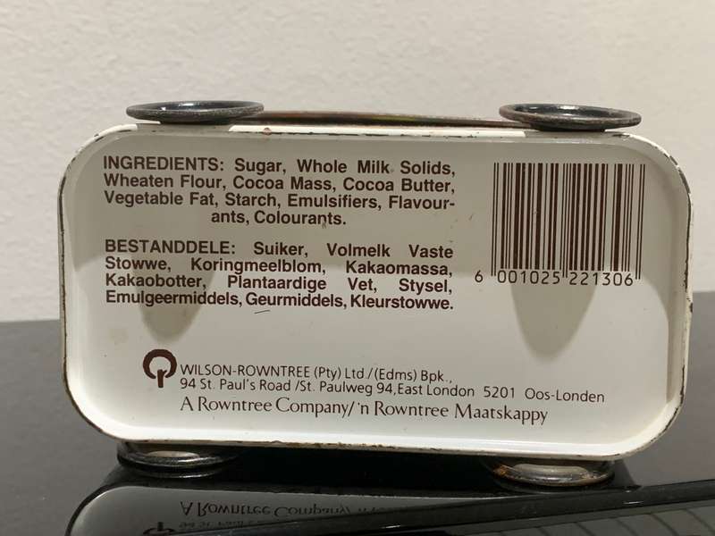 Vintage Collectible Rowntree Smarties Tin  1980s South Africa - Great Condition