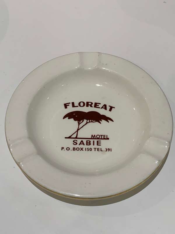 Vintage Continental China Ashtray - Holidays Of Yesteryear - Floreat Motel - Sabie