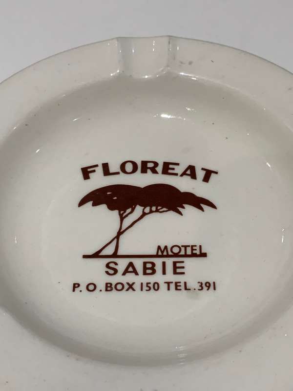 Vintage Continental China Ashtray - Holidays Of Yesteryear - Floreat Motel - Sabie