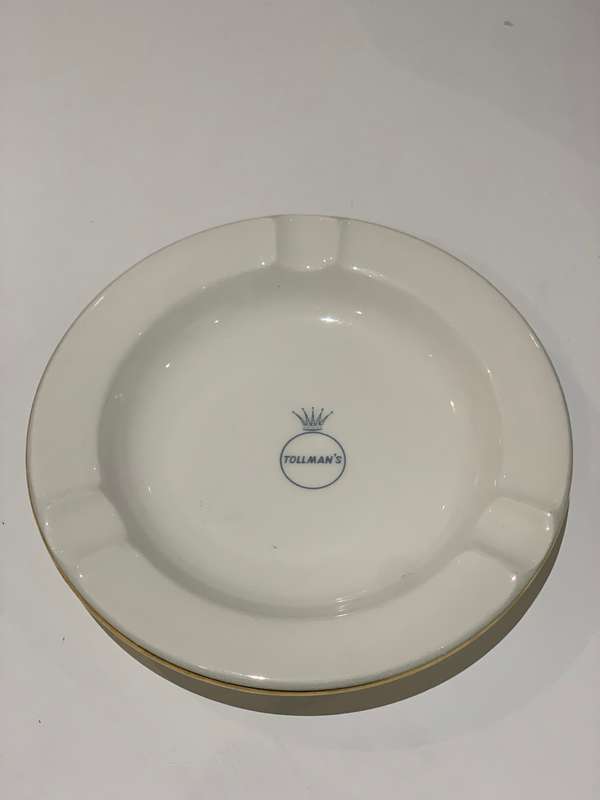 Vintage Continental China Ashtray - Holidays Of Yesteryear - Tollmans Hotel Group