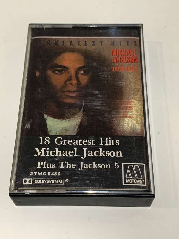 Cassette Tape - Michael Jackson . 18 Greatest Hits - Not Tested / See Pics