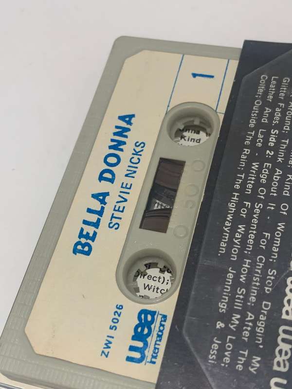Cassette Tape - Stevie Nicks . Bella Donna - Not Tested / See Pics