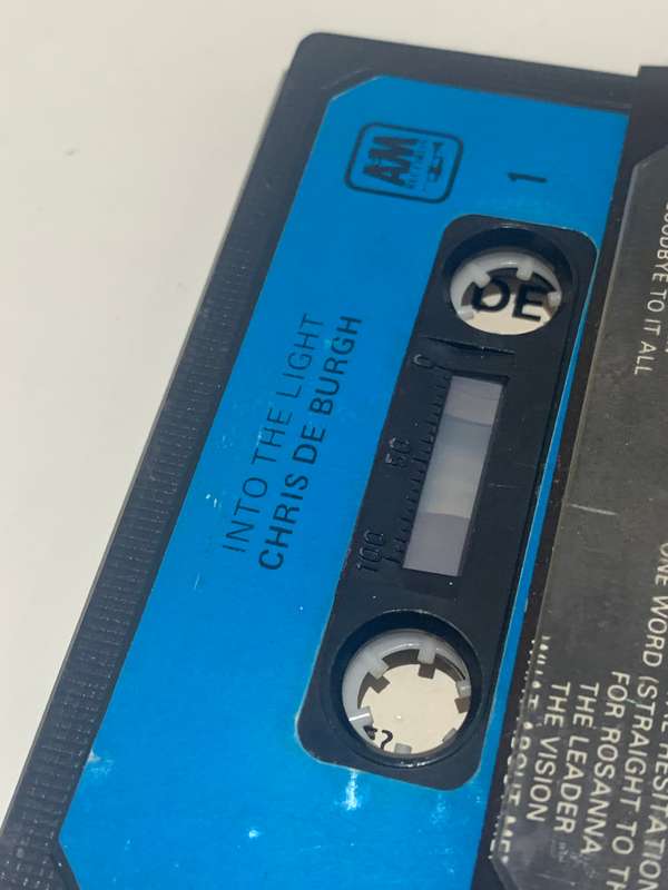 Cassette Tape - Chris De Burgh . Into The Light - Not Tested / See Pics
