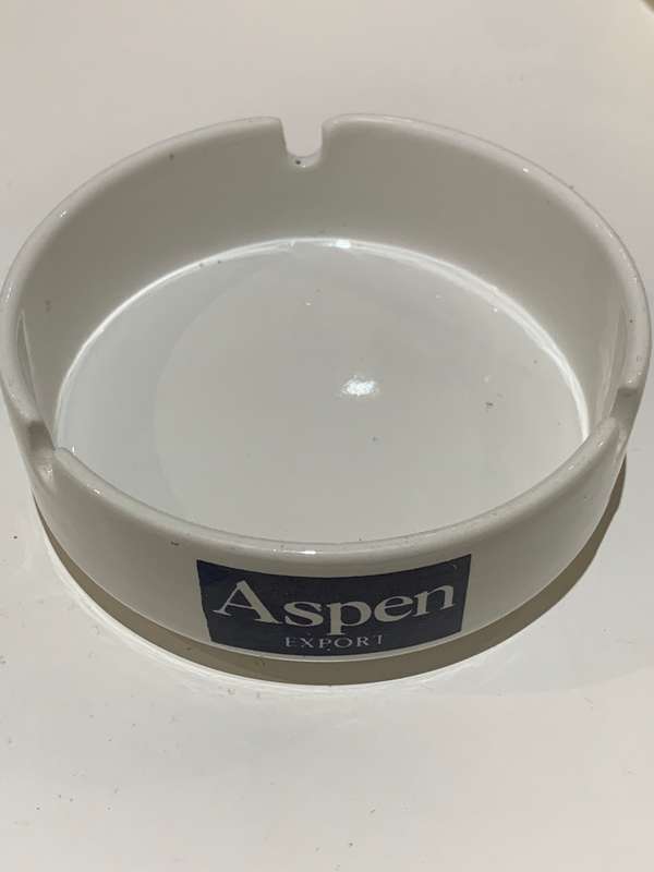 Vintage Tobacco Advertising Ashtray - Aspen Exports