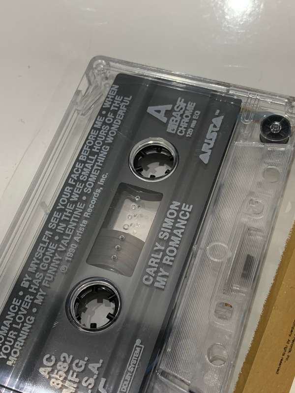 Cassette Tape - Carly Simon . My Romance - Not Tested / See Pics