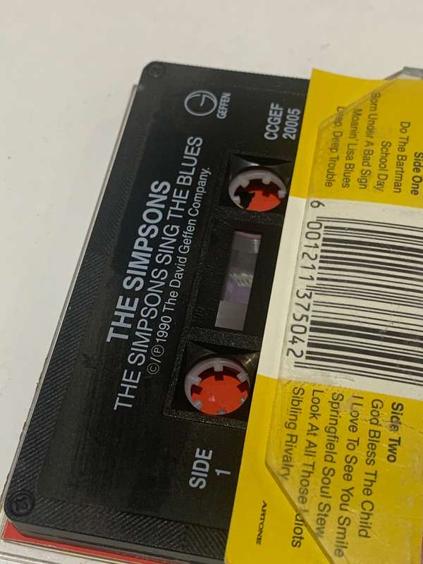 Cassette Tape - The Simpsons . Sing The Blues - Not Tested / See Pics