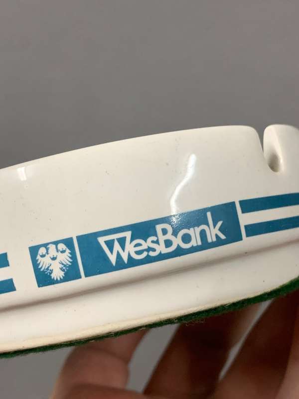 Vintage Barclays Wes Bank - Corporate Ashtray