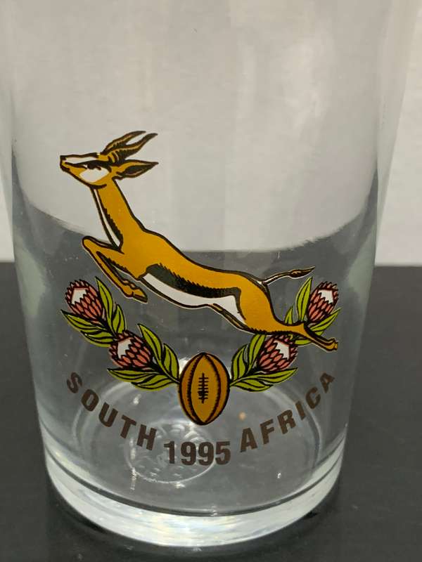 Vintage 1995 Springboks Rugby Pint Glass  Great Condition For Age