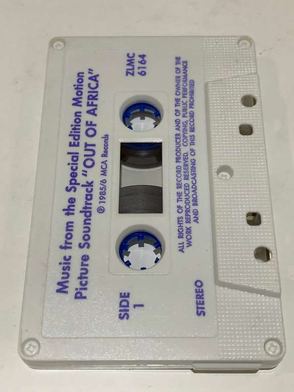 Cassette Tape - Out Of Africa . Film Soundtrack - Not Tested / See Pics