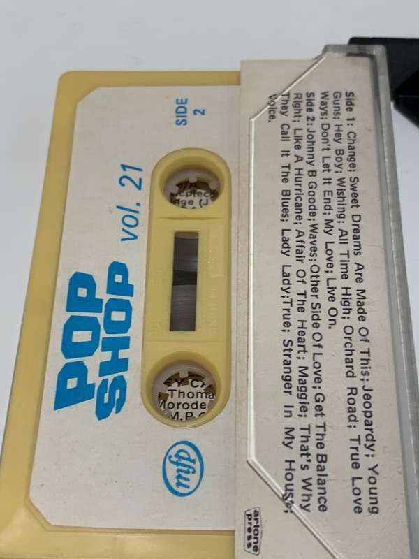 Cassette Tape - Pop Shop . Volume 21 - Not Tested / See Pics