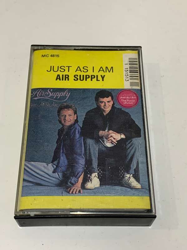 Cassette Tape - Air Supply . Just As I Am - Not Tested / See Pics