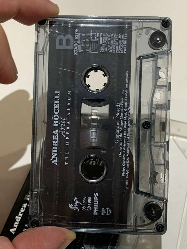 Cassette Tape - Andrea Bocelli . Aria - Not Tested / See Pics