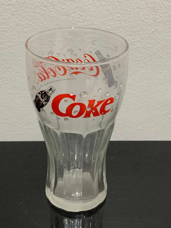Branded Coca-Cola Contour Glass / Coke