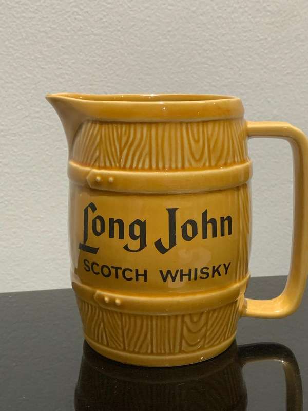 Scottish Made  West Highland Ceramic Water Jug  Long John Scotch Whisky