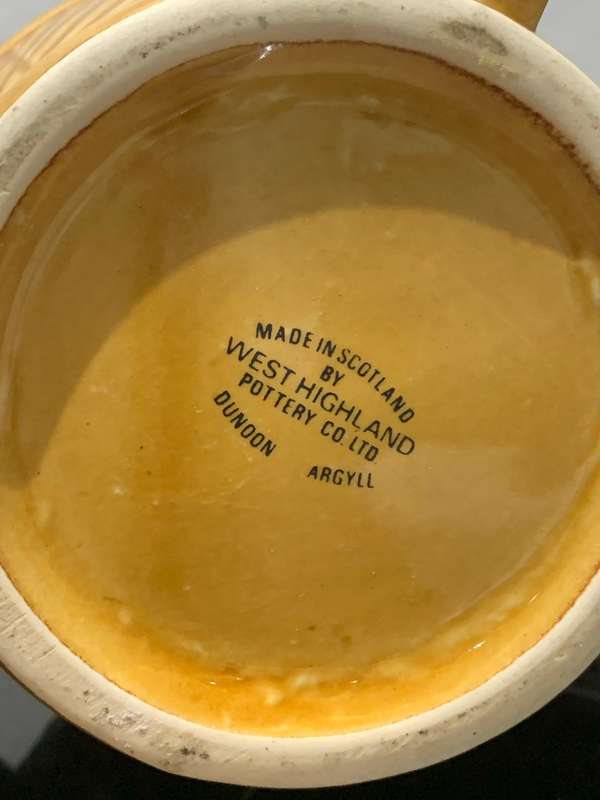 Scottish Made  West Highland Ceramic Water Jug  Long John Scotch Whisky
