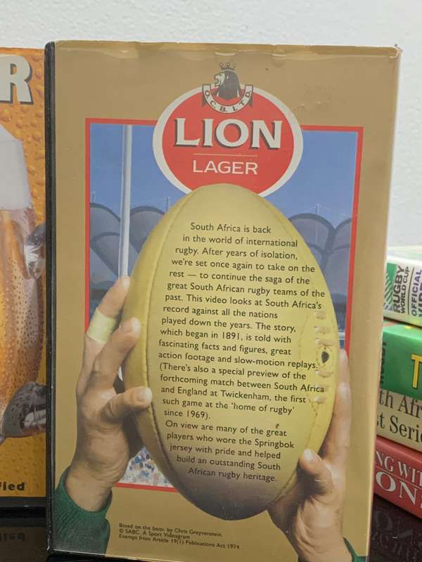 7 x Vintage #Rugby Themed VHS Tapes  80s / 90s Era - Awesome Cover Advertising.