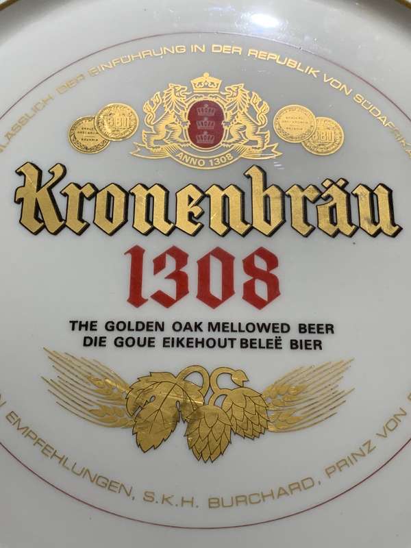 Kronenbrau 1308  Large Advertising Plate