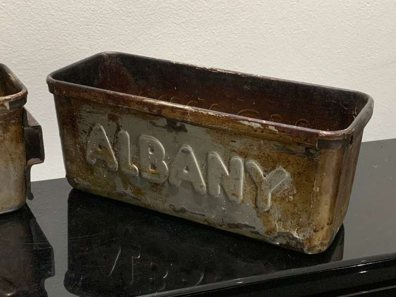 Pair Of Vintage Steel Albany Bread Tins