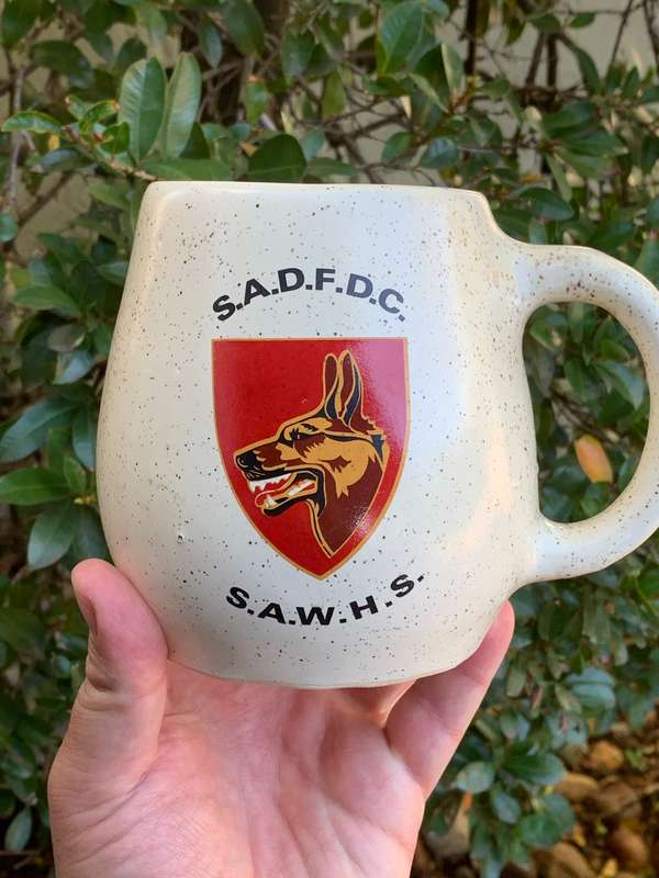 Stone Bar Mug  South African Defence Force - Dog Centre - Flash