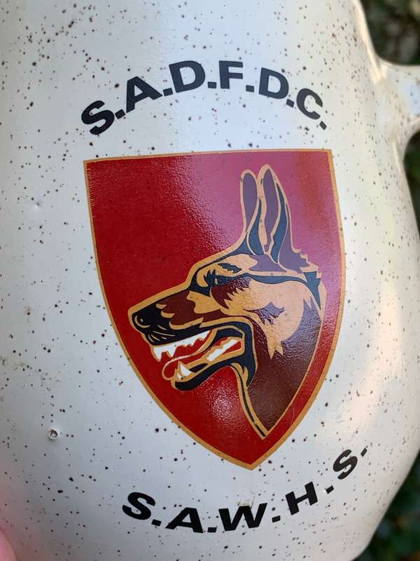 Stone Bar Mug  South African Defence Force - Dog Centre - Flash