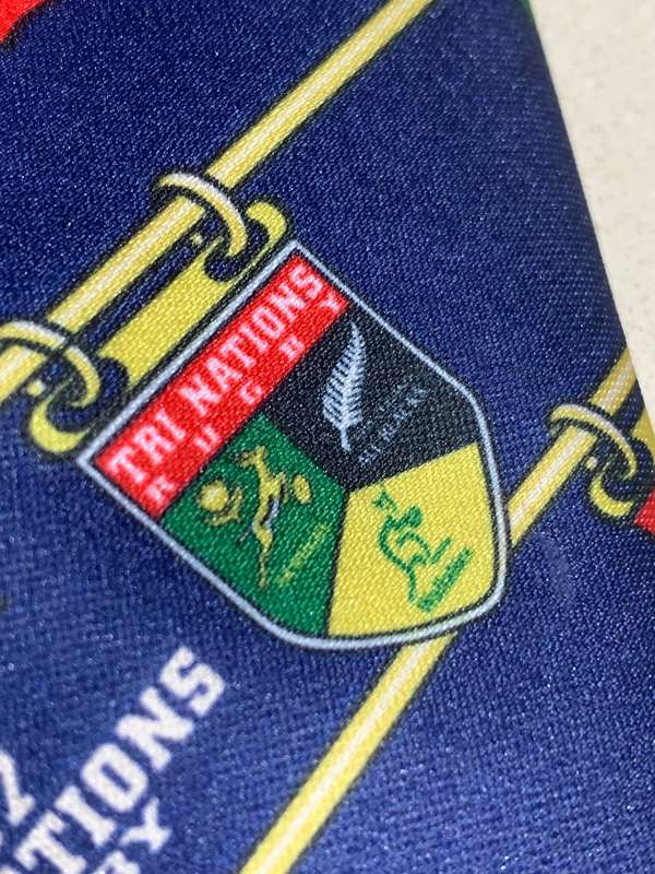 Silk Tie  1997 Tri Nations Rugby - Springboks, Wallabies & All Blacks - Tie Is In Incredible Con