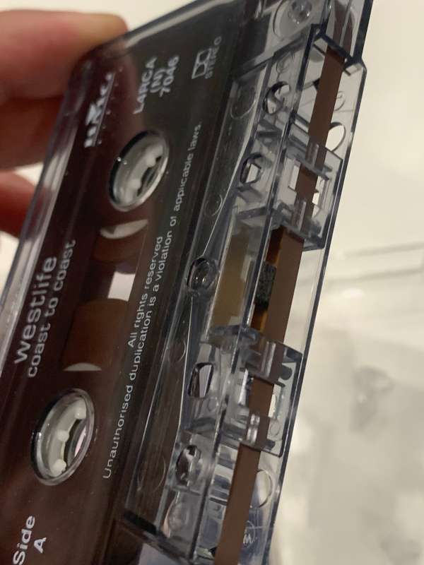 Cassette Tape - Westlife . Coast To Coast - Not Tested / See Pics